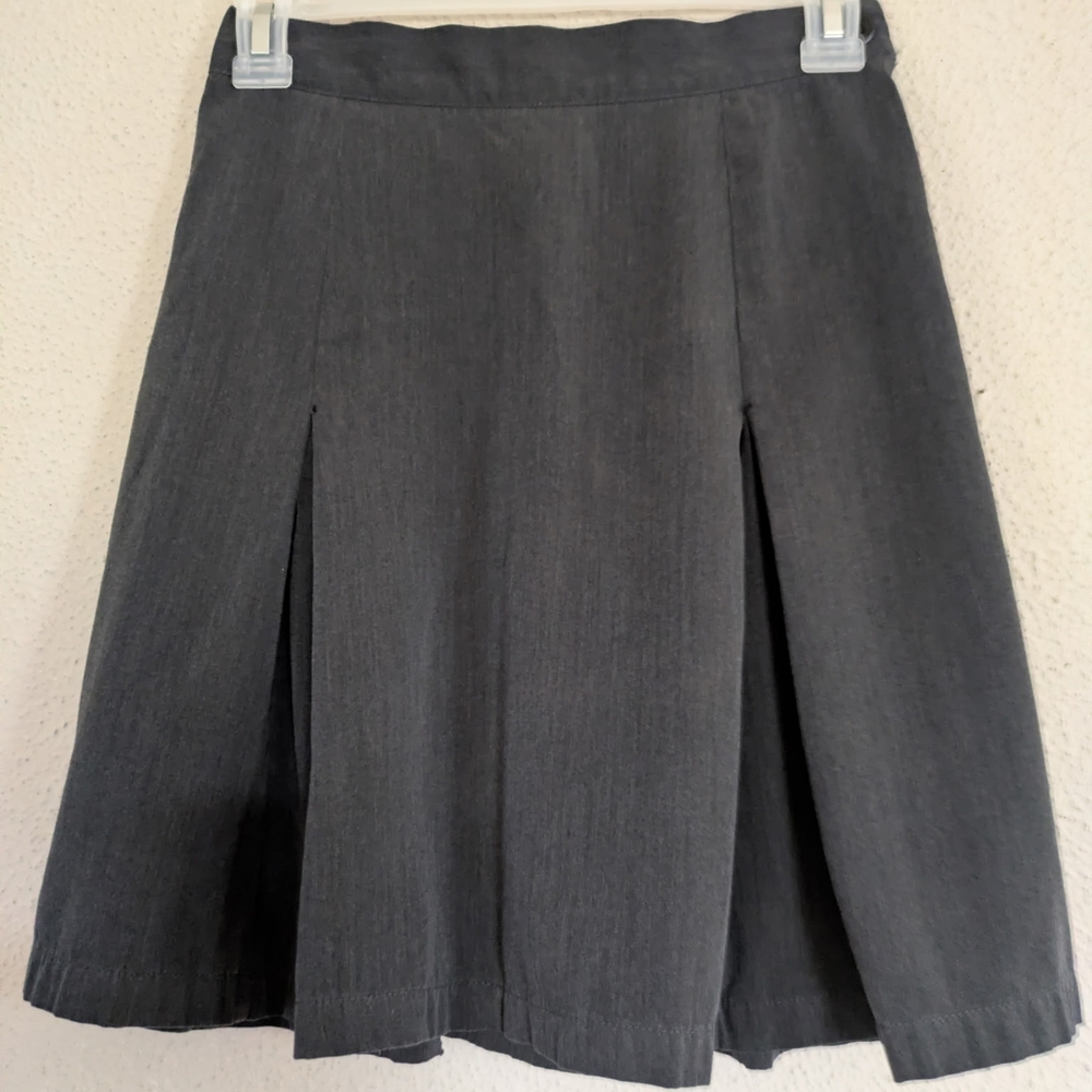 GAP Charcoal A-Line Pleated Skirt